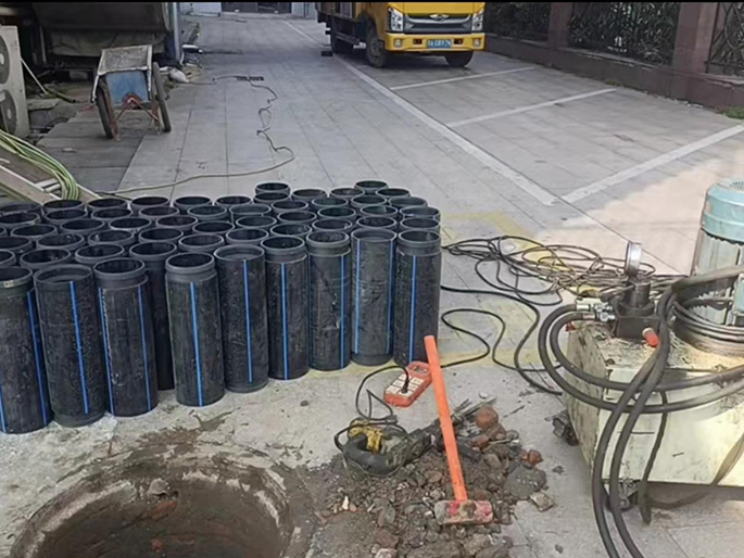 南通PE置换管厂家 DN315置换管 非开挖管短管置换